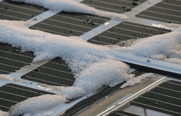 solar panels winter 2
